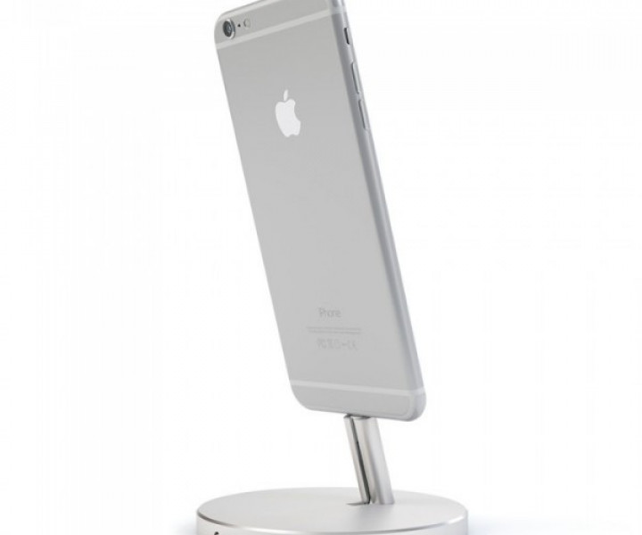 Подставка Satechi Aluminum Desktop Charging Stand for iPhone Silver